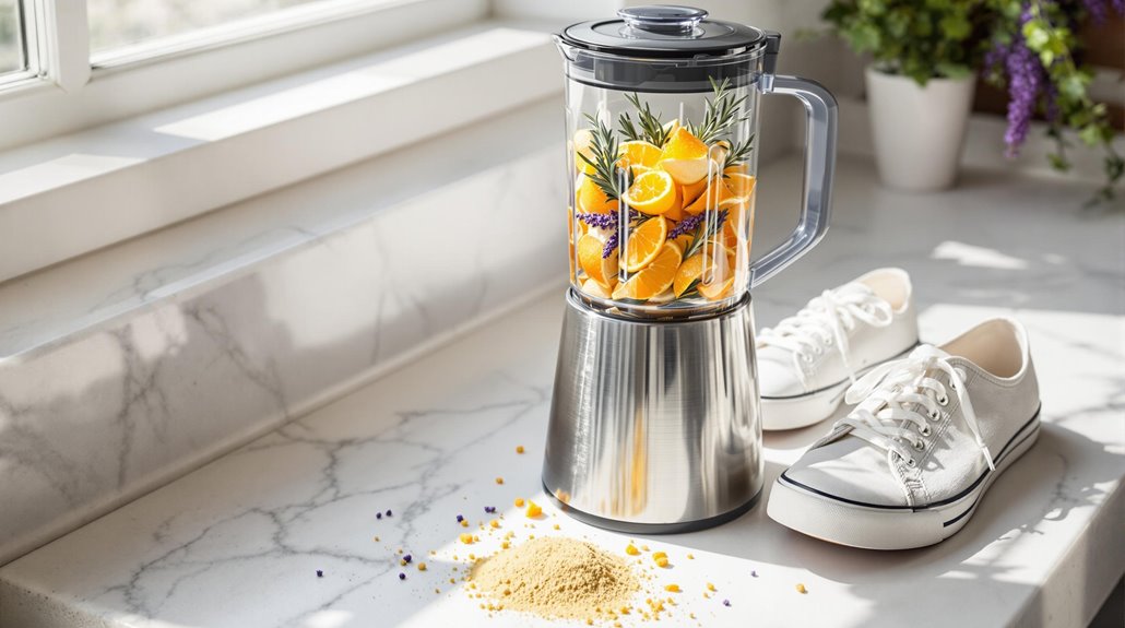 How to Deodorize Shoes Naturally With a Blender