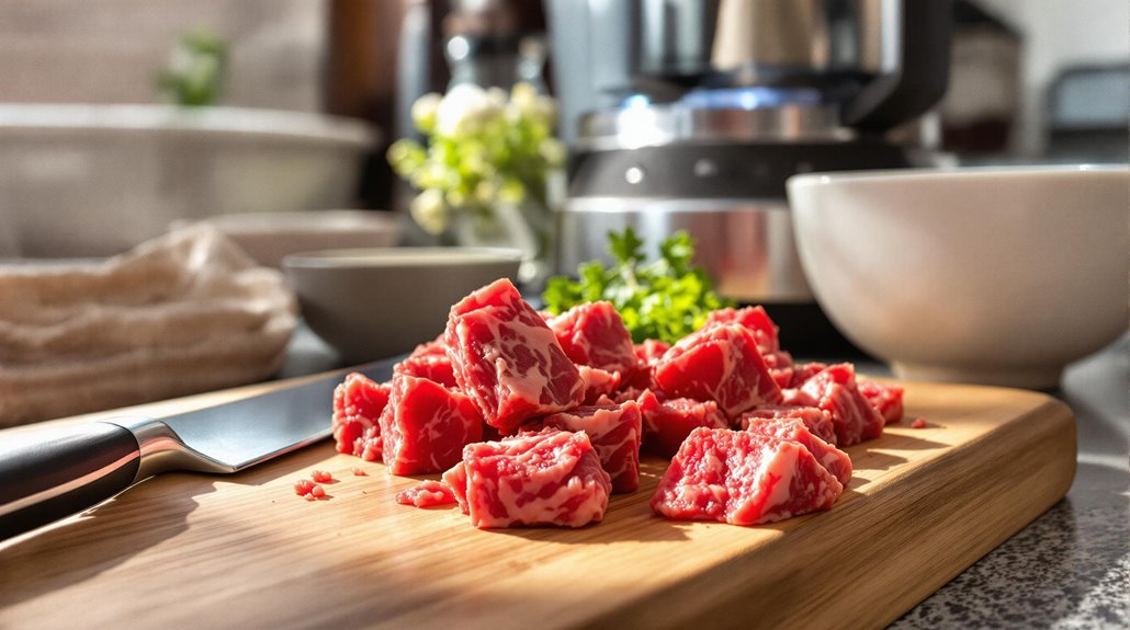 artisanal meat grinding process