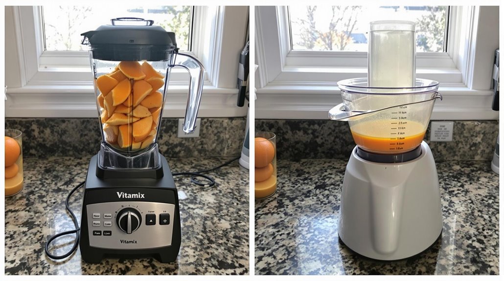 blending versus traditional juicing comparison