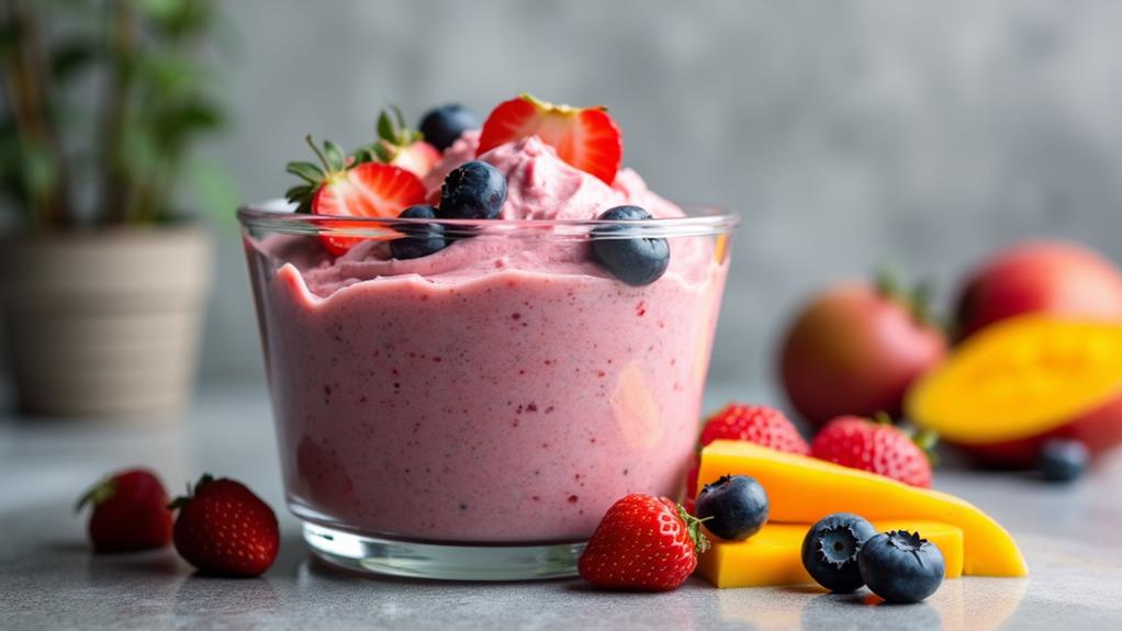 chilled fruity indulgent treats