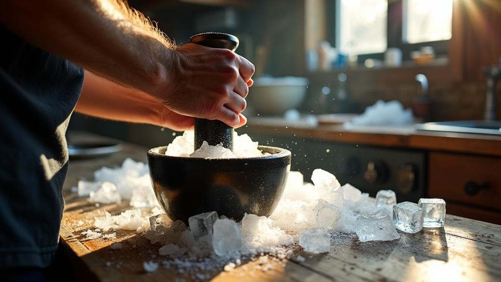 hand operated crushing techniques