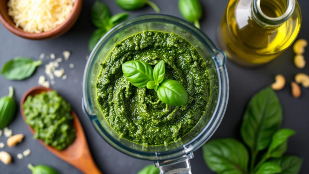 fresh basil garlic sauce