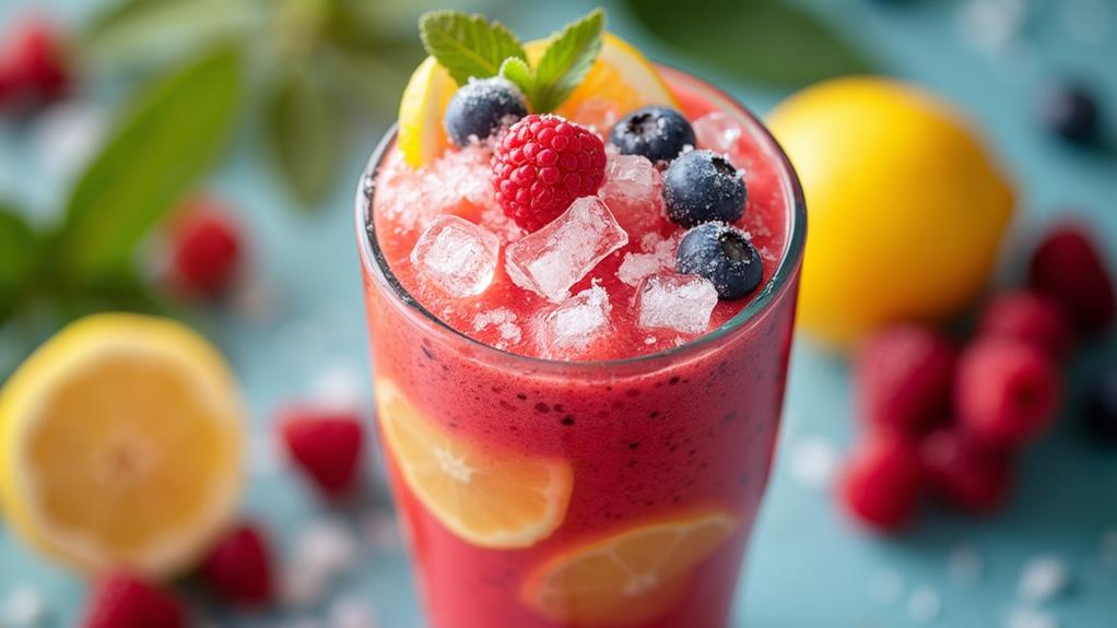 frozen fruit ice syrup