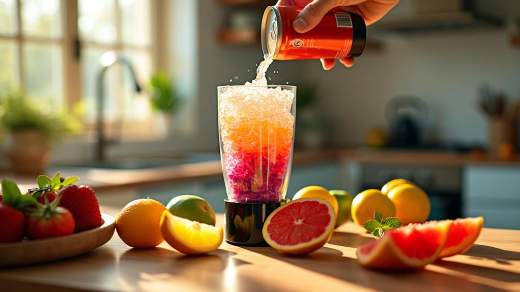 How Do You Make a Slushie With a Blender With Soda?
