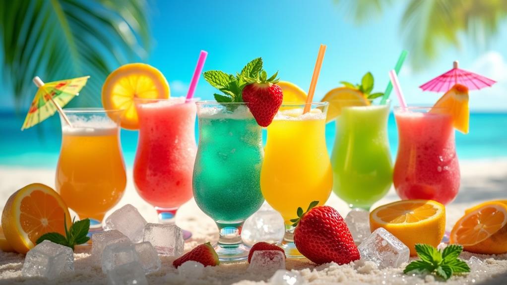 chilled blended refreshing drinks