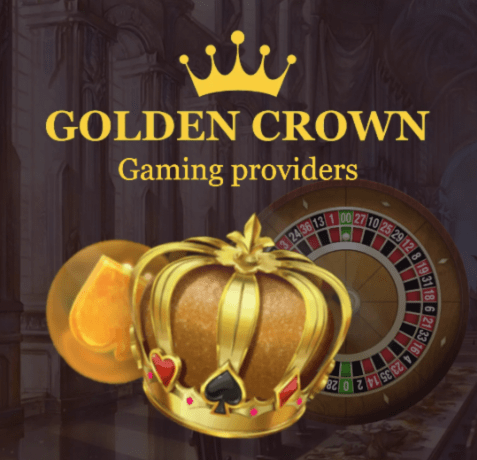 Which providers does the Golden Crown Casino gaming platform cooperate with?