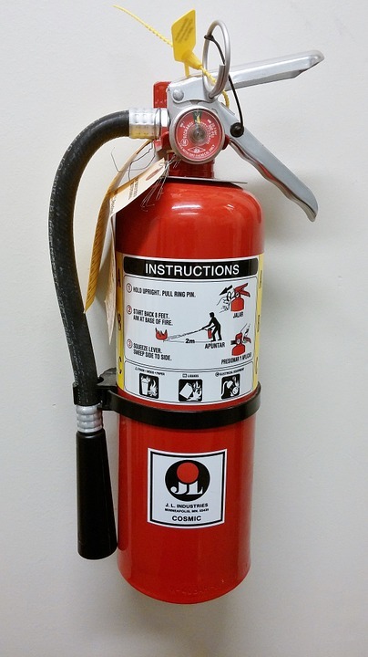 Install a fire extinguisher in the kitchen. 