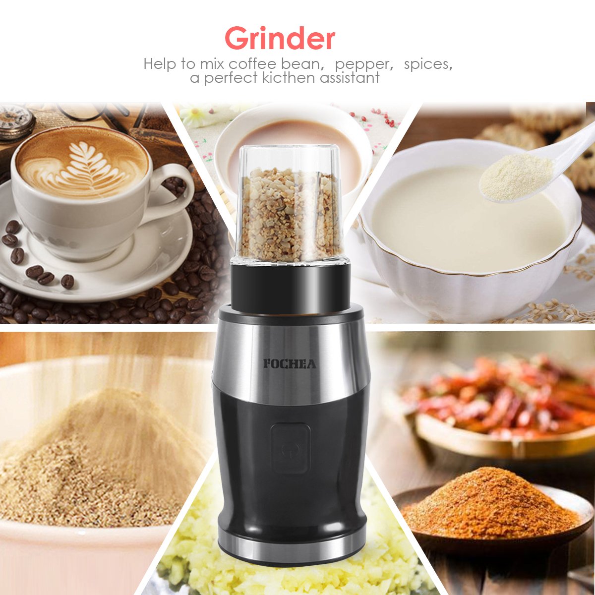 Fochea Blender with different ingredients